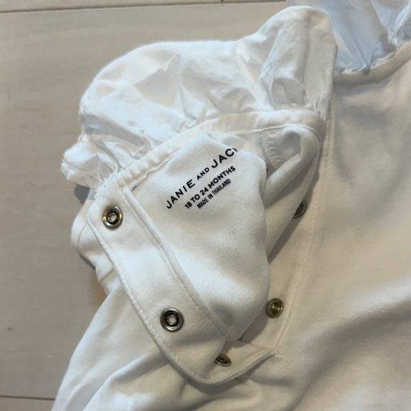 Janie and Jack girls onesie top with collar - Picture 3 of 3